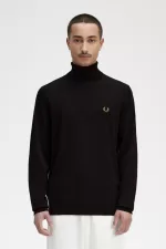 Fred Perry Roll Neck Men’s Jumper Navy | PVTOC1962