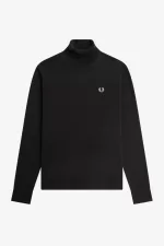 Fred Perry Roll Neck Men’s Jumper Night Green | PVLUX3502