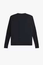 Fred Perry Sheer Sleeve Women’s Cardigan Black | LQHSM5629