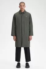 Fred Perry Shell Mac Men’s Parka Field Green | HQORB8543