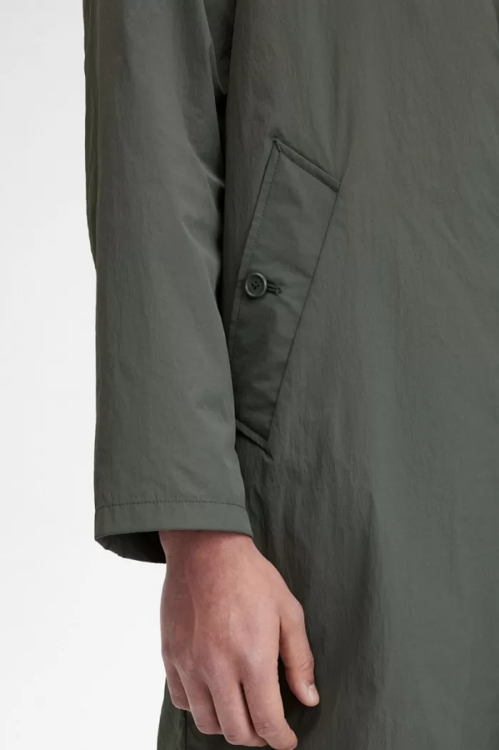 Fred Perry Shell Mac Men’s Parka Field Green | HQORB8543