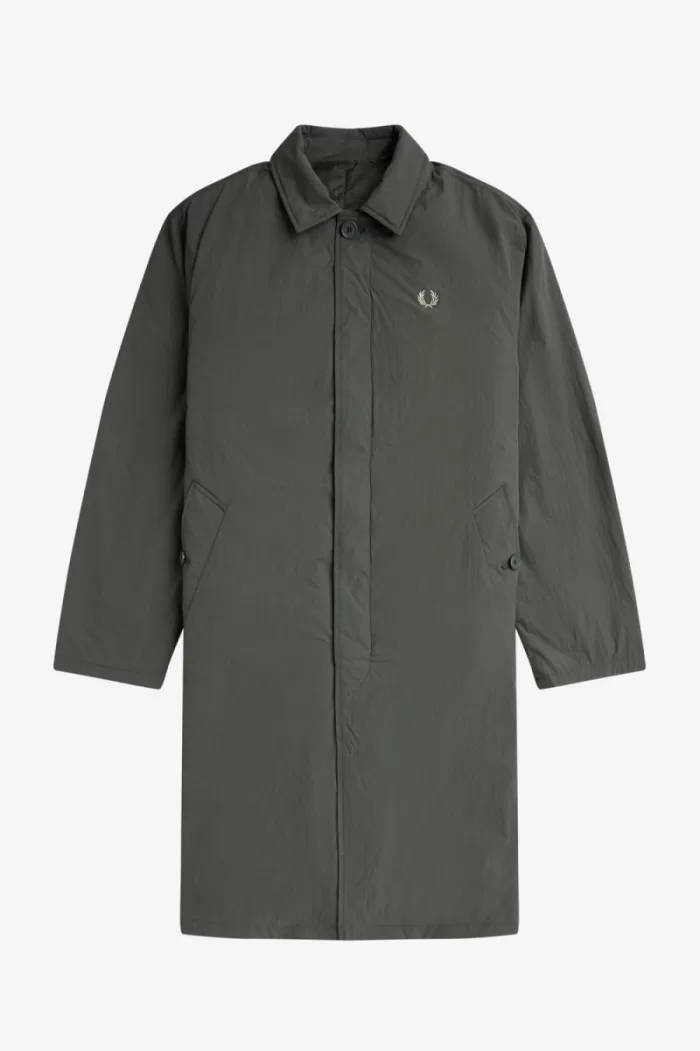 Fred Perry Shell Mac Men’s Parka Field Green | HQORB8543