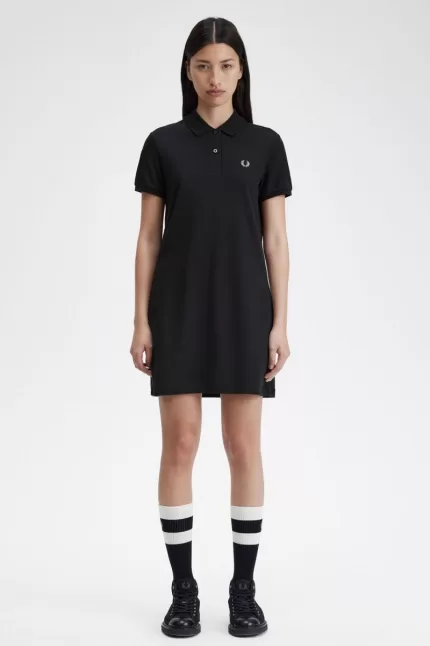 Fred Perry Shirt Women’s Dress Black | JABKN5102