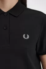 Fred Perry Shirt Women’s Dress Black | JABKN5102