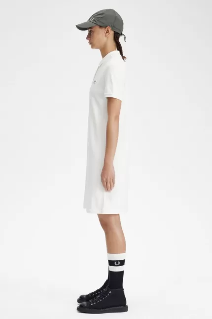 Fred Perry Shirt Women’s Dress Snow White | IFLJE1604