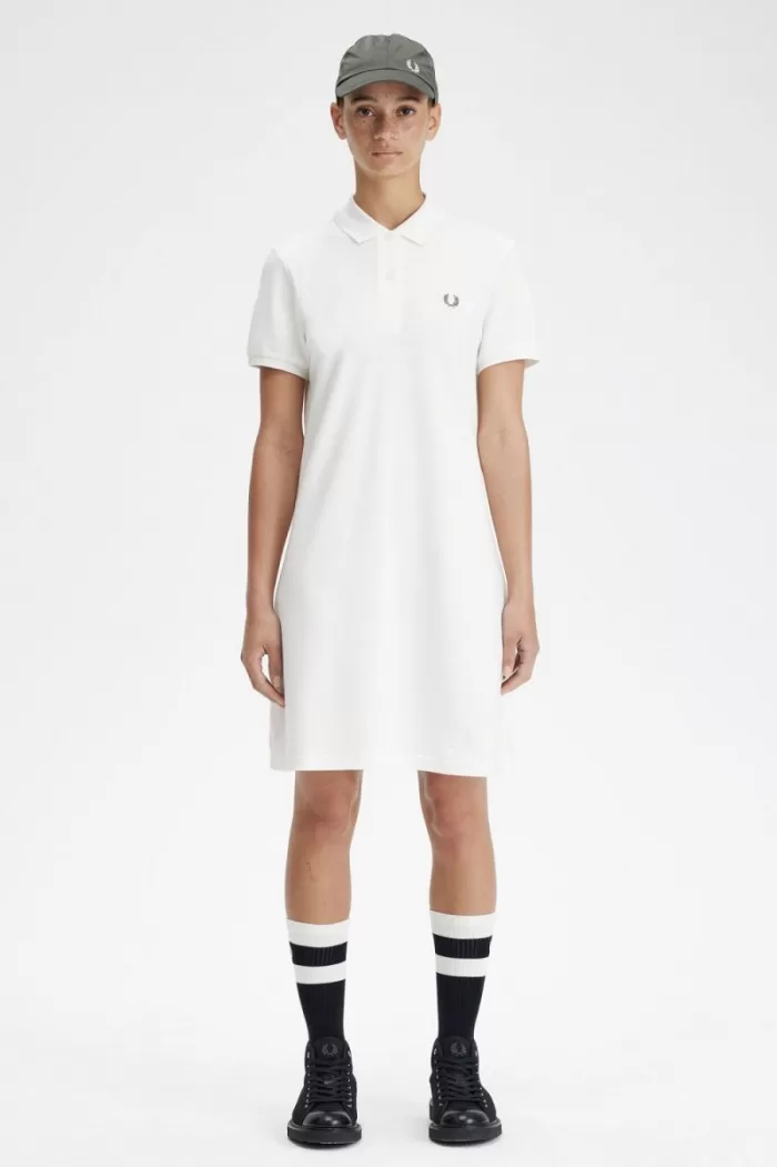 Fred Perry Shirt Women’s Dress Snow White | IFLJE1604