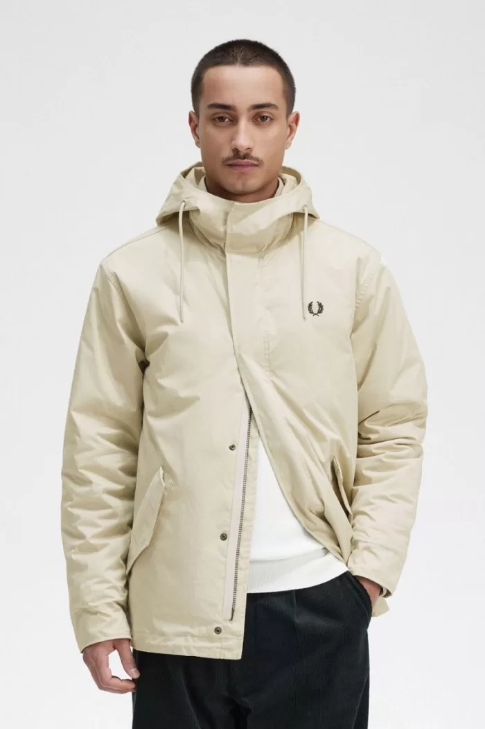 Fred Perry Short Padded Men’s Parka Light Mint | EOGLD4709