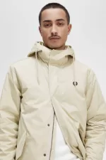 Fred Perry Short Padded Men’s Parka Light Mint | EOGLD4709