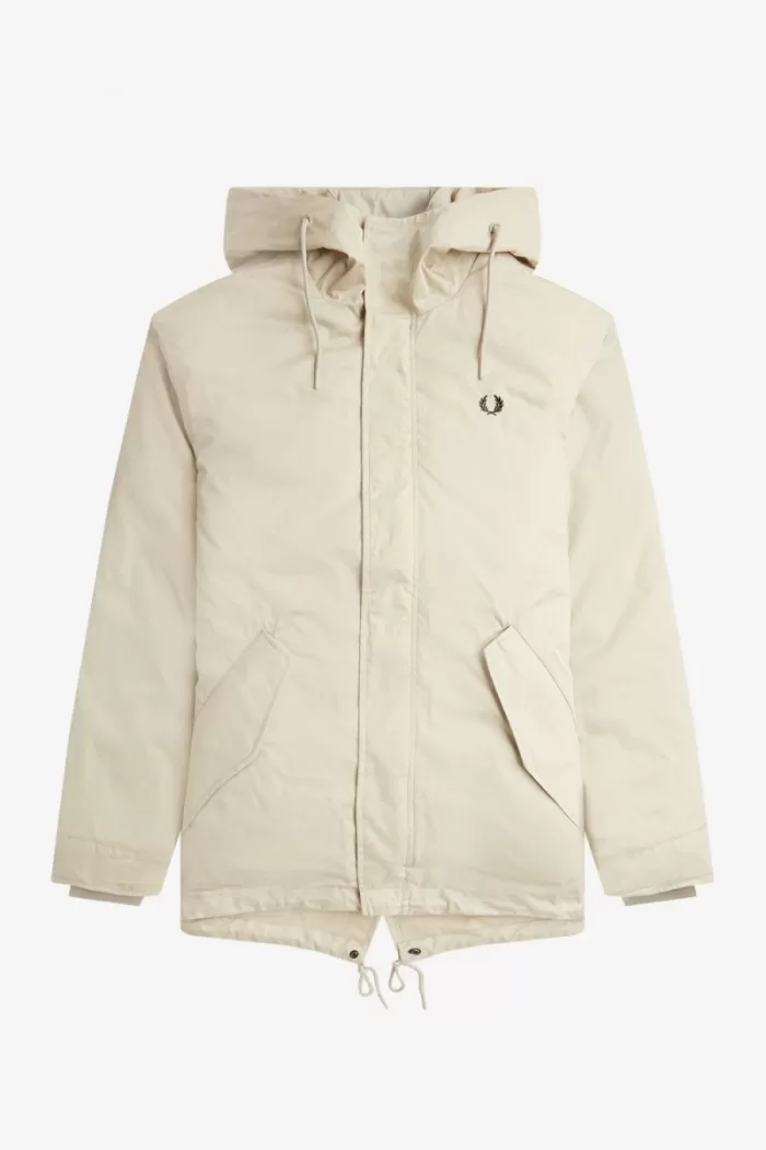 Fred Perry Short Padded Men’s Parka Light Mint | EOGLD4709