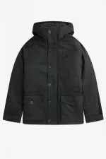 Fred Perry Short Snorkel Men’s Parka Night Green | DIOUS9762