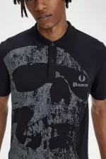 Fred Perry Skull Men’s Shirt Black | UIBQP7269