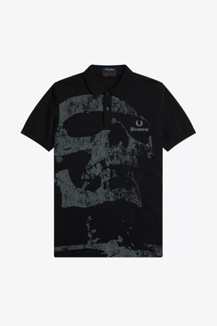 Fred Perry Skull Men’s Shirt Black | UIBQP7269