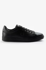 Fred Perry Spencer Men’s Tennis Shoes Black Night Green | VQTPY8024