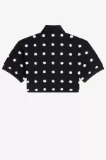 Fred Perry Spot Print Piqué Women’s Polo Shirt Black | QICHM5170