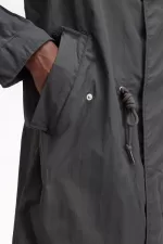 Fred Perry Straight Hem Men’s Parka Gunmetal | KFYOX8435