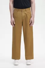 Fred Perry Straight Leg Men’s Pants Brown | ROYJL1897