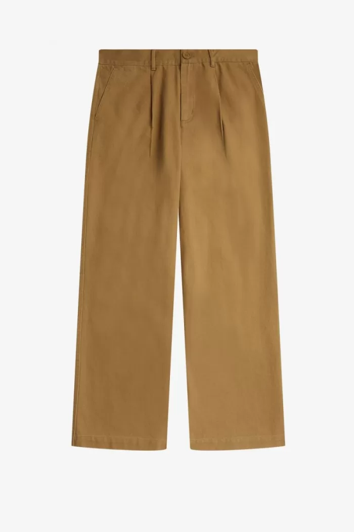 Fred Perry Straight Leg Men’s Pants Brown | ROYJL1897