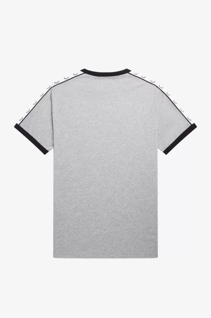 Fred Perry Taped Ringer Men’s T-Shirt Grey | DXLNH4195