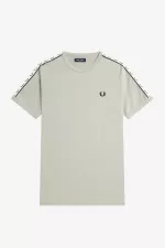 Fred Perry Taped Ringer Men’s T-Shirt Grey | NJXSO3789