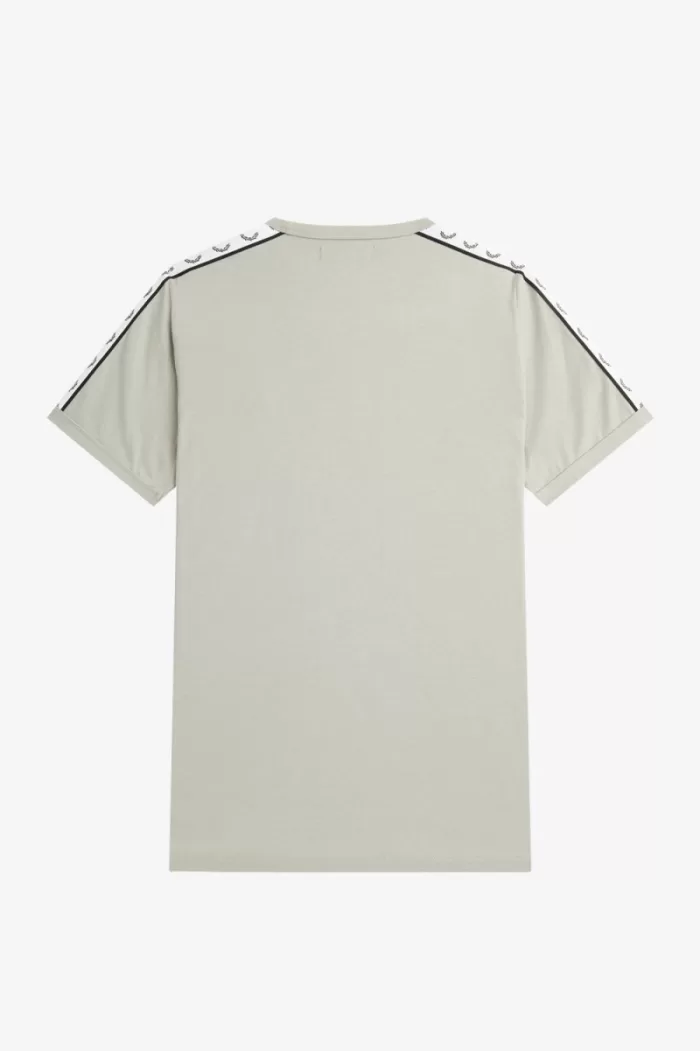 Fred Perry Taped Ringer Men’s T-Shirt Grey | NJXSO3789