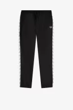 Fred Perry Taped Track Men’s Pants Black | JWDCQ3790