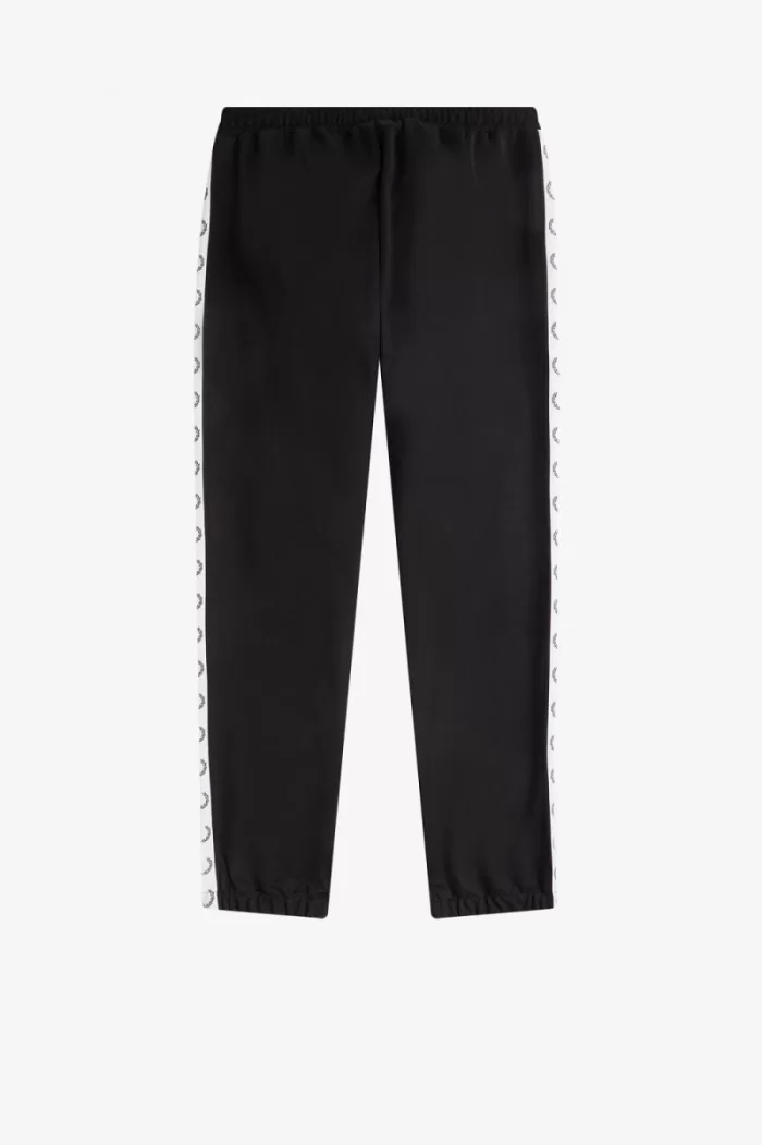 Fred Perry Taped Track Men’s Pants Black | JWDCQ3790