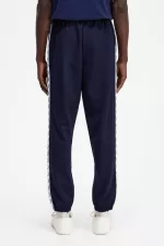 Fred Perry Taped Track Men’s Pants Carbon Blue | CJBNS5036