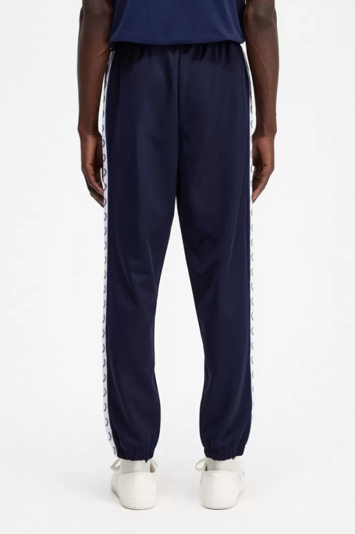 Fred Perry Taped Track Men’s Pants Carbon Blue | CJBNS5036