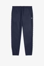 Fred Perry Taped Track Men’s Pants Carbon Blue | CJBNS5036