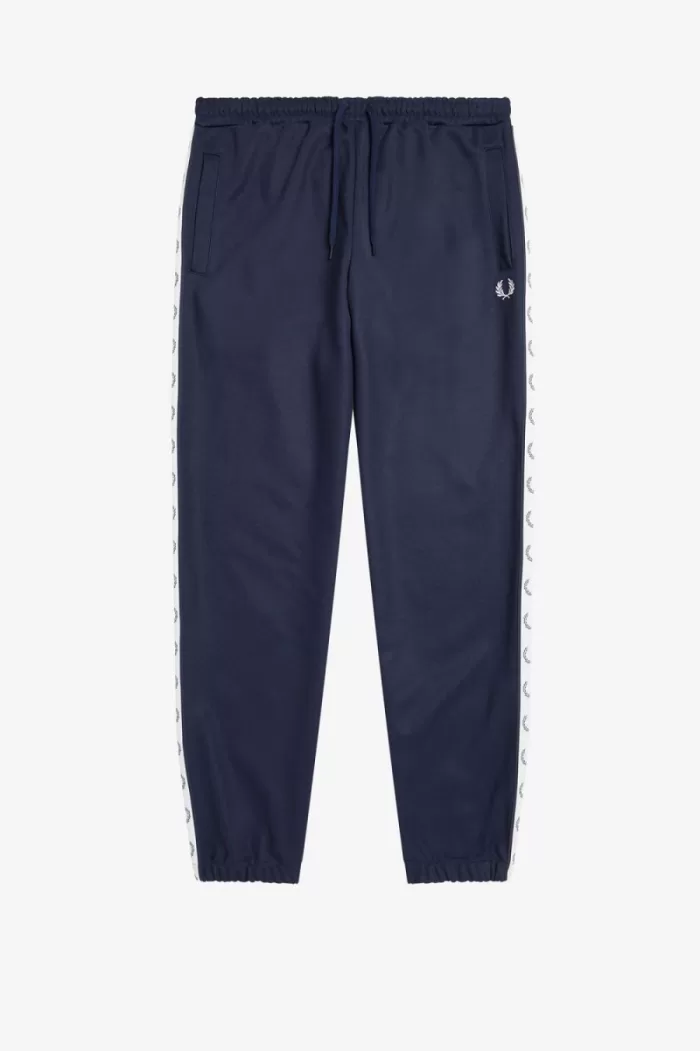 Fred Perry Taped Track Men’s Pants Carbon Blue | CJBNS5036