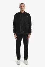 Fred Perry Tennis Bomber Men’s Jackets Black | RXJUN9302