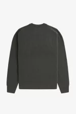 Fred Perry Textured Lambswool Men’s Jumper Field Green | CENJW1796