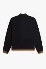 Fred Perry Tipped Detail Men’s Track Jackets Black | NEFZJ5238