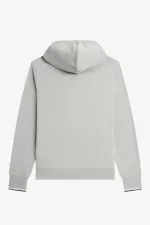 Fred Perry Tipped Hooded Men’s Sweatshirts Grey | SDYNO8724