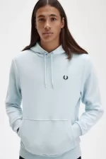 Fred Perry Tipped Hooded Men’s Sweatshirts Light Aqua | SXKBP4163