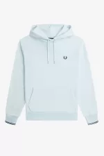 Fred Perry Tipped Hooded Men’s Sweatshirts Light Aqua | SXKBP4163