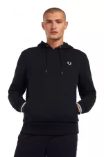 Fred Perry Tipped Hooded Men’s Sweatshirts Navy | YOSRQ3201