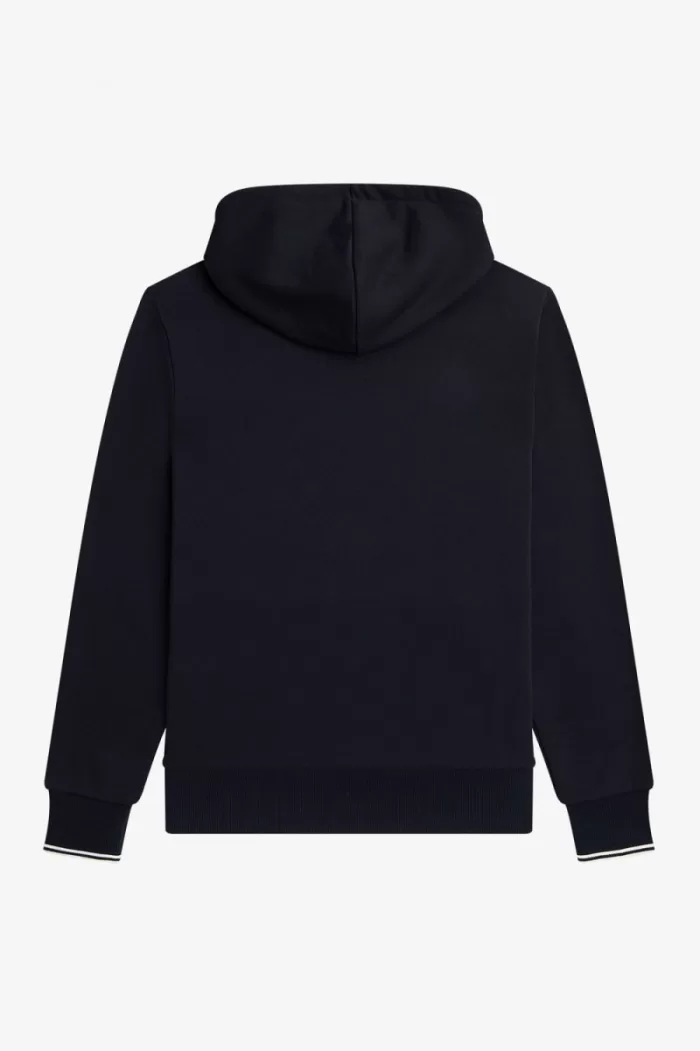 Fred Perry Tipped Hooded Men’s Sweatshirts Navy | YOSRQ3201