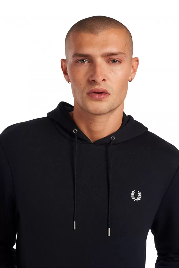 Fred Perry Tipped Hooded Men’s Sweatshirts Navy | YOSRQ3201