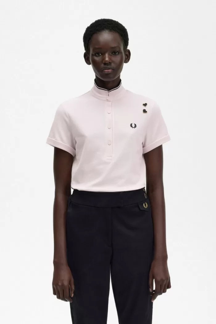 Fred Perry Tipped Piqué Women’s Polo Shirt Milky Pink | SPOIU3902