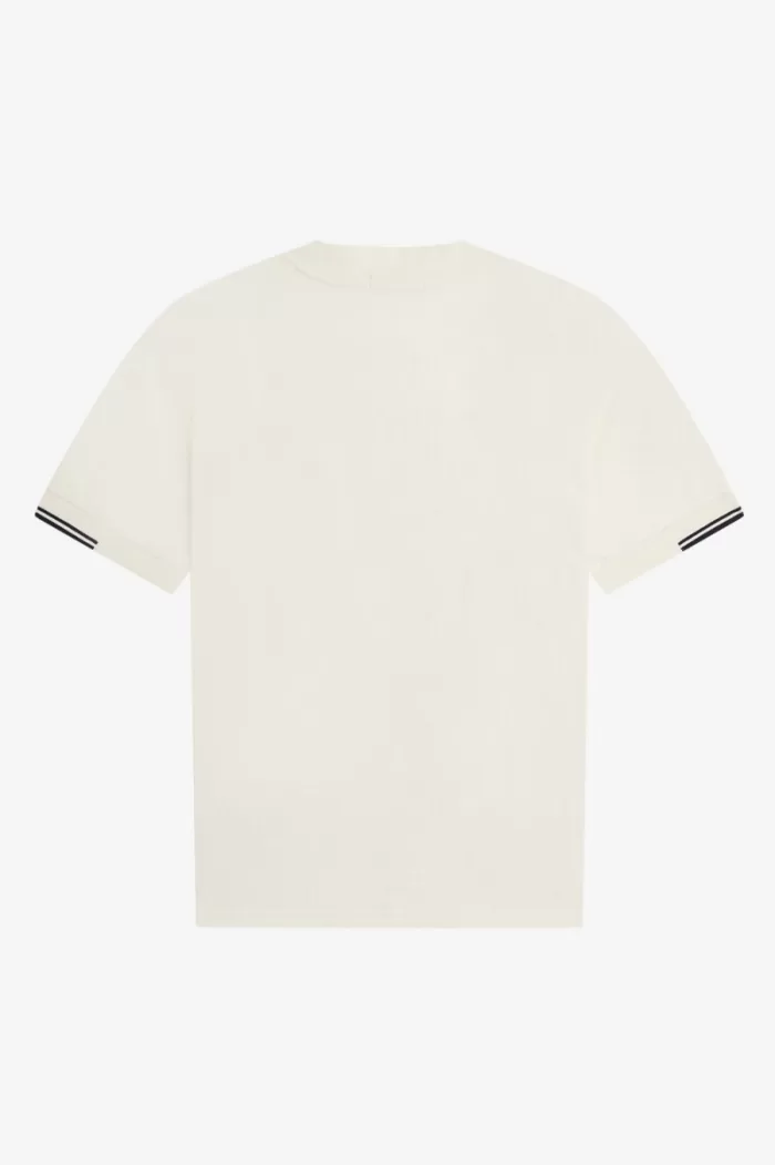 Fred Perry Tipped Sleeve Men’s T-Shirt Beige | IOTWD3475