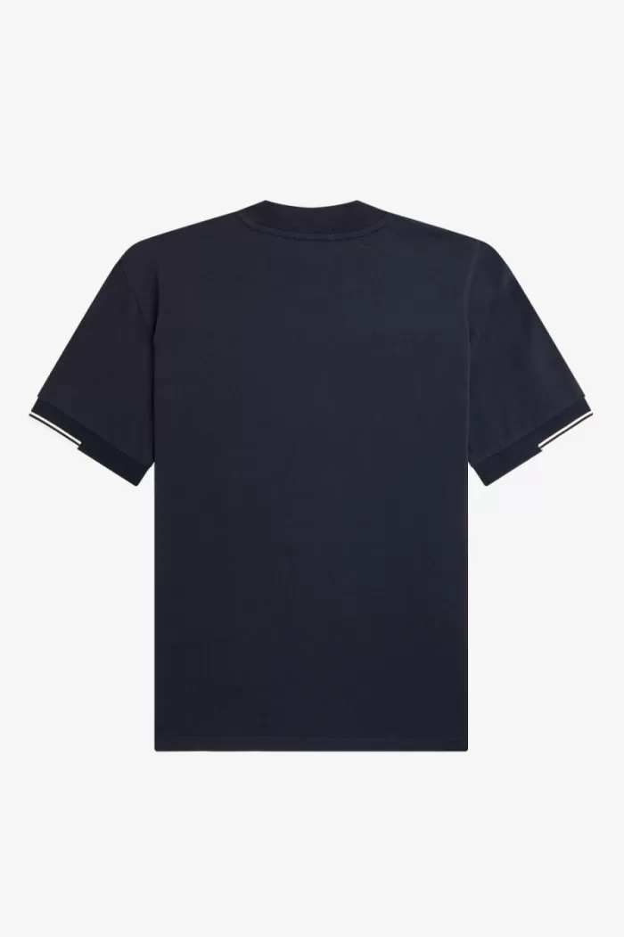 Fred Perry Tipped Sleeve Men’s T-Shirt Navy | LYERP5678