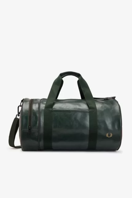 Fred Perry Tonal Barrel Men's Bags Dark Green | TKRPM3812