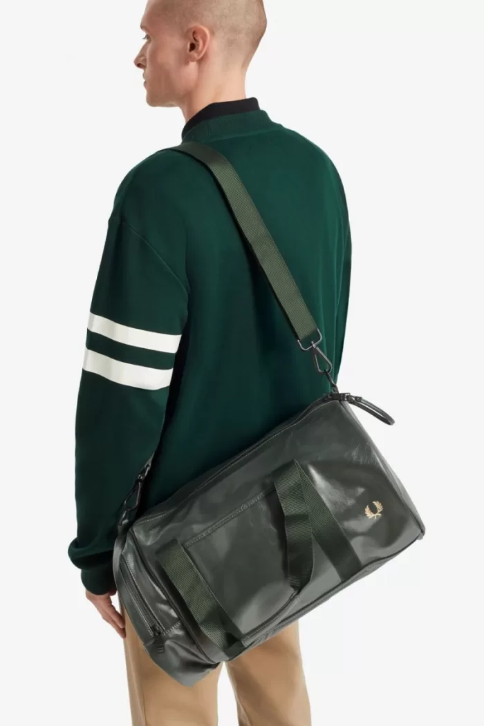 Fred Perry Tonal Barrel Men’s Bags Dark Green | TKRPM3812