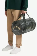 Fred Perry Tonal Barrel Men’s Bags Dark Green | TKRPM3812