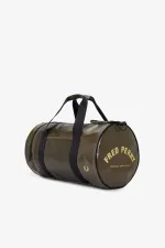 Fred Perry Tonal Barrel Men’s Bags Uniform Green Gold | ICVSR5946