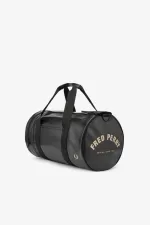 Fred Perry Tonal PU Barrel Men’s Bags Black | ZDKPE0753