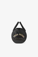 Fred Perry Tonal PU Barrel Men’s Bags Black | ZDKPE0753