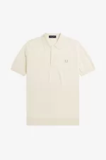 Fred Perry Tonal Panel Knitted Men’s Shirt Beige | HNZDQ3715