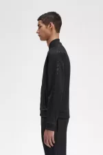 Fred Perry Tonal Tape Men’s Track Jackets Black | HOZMV6329